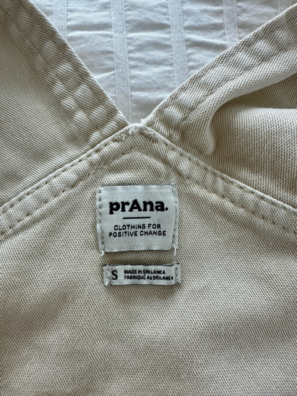 Prana Sancho Overalls, Size Small, Cream - Picture 13 of 14